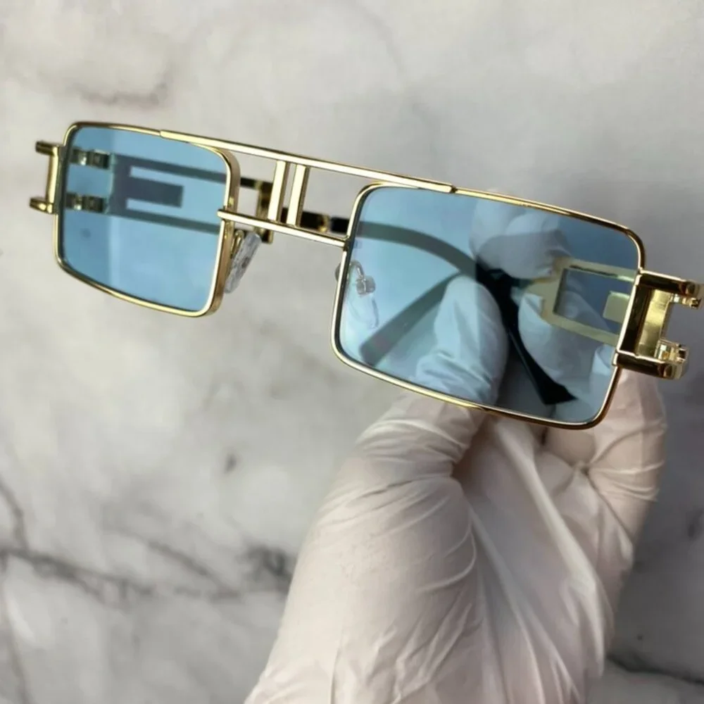 Square Gold Frame Sunglasses